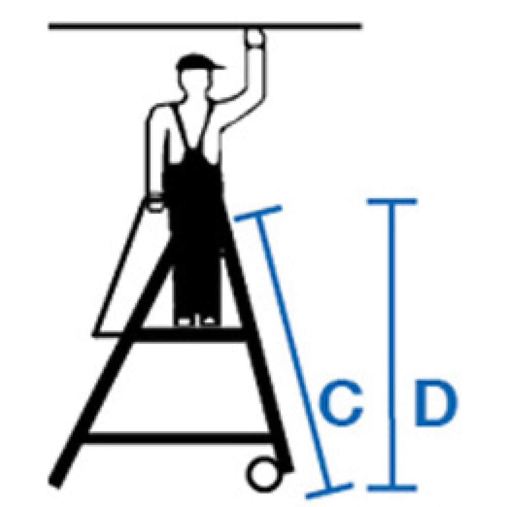 Produktabbildung Nr. 11: KRAUSE® STABILO Teleskop-Podestleiter mit großer Standplattform SkyMatic 3-5 Sprossen