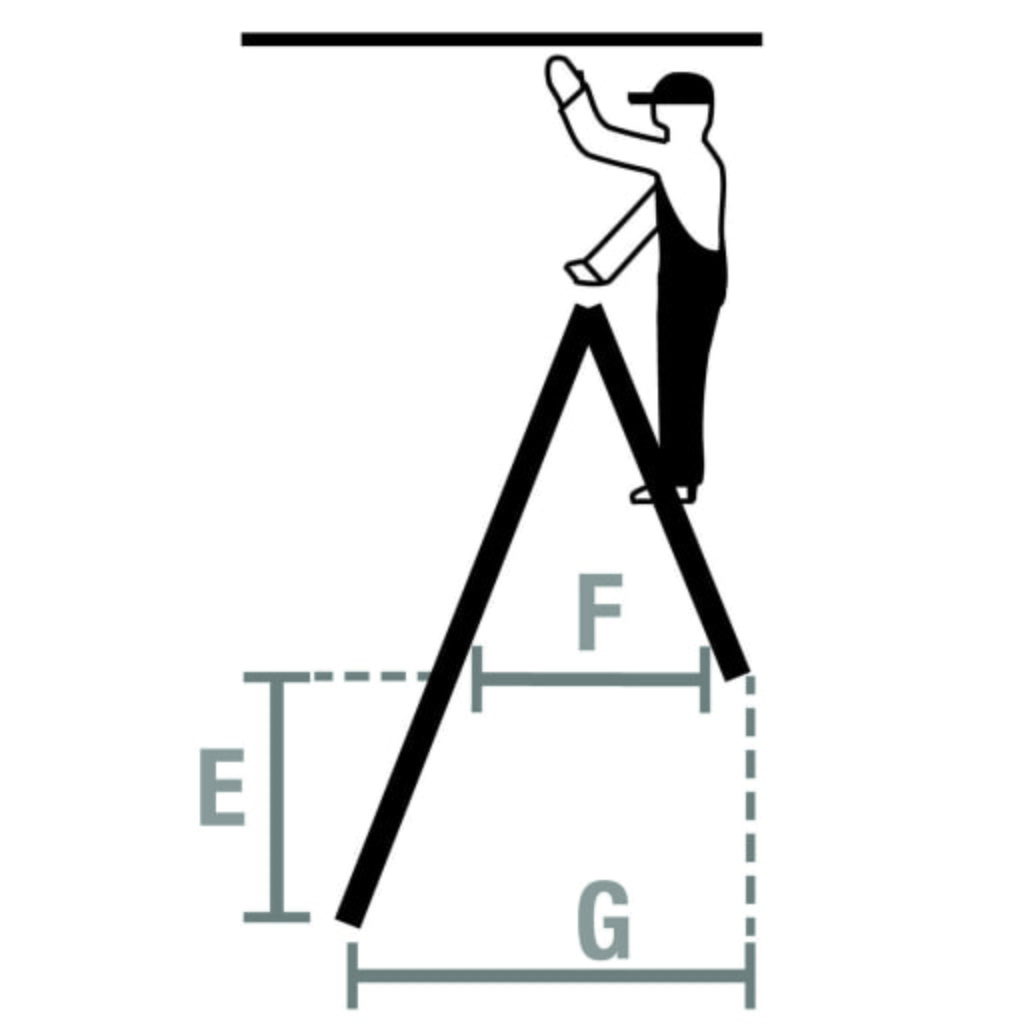 Produktabbildung Nr. 15: KRAUSE® STABILO Teleskopleiter mit Stufen, beidseitig begehbar, 2 x 7 Stufen