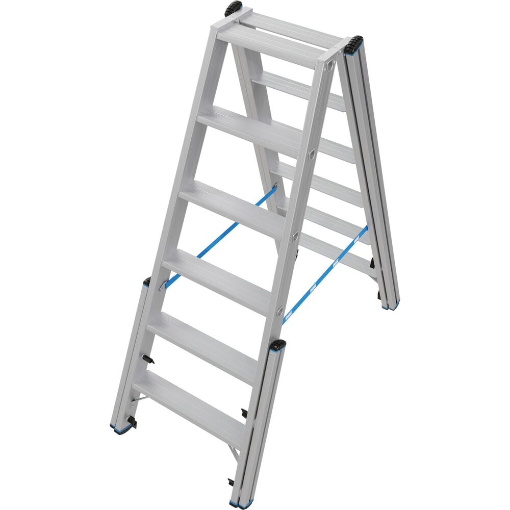 Produktabbildung Nr. 16: KRAUSE® STABILO Teleskopleiter mit Stufen, beidseitig begehbar, 2 x 6 Stufen