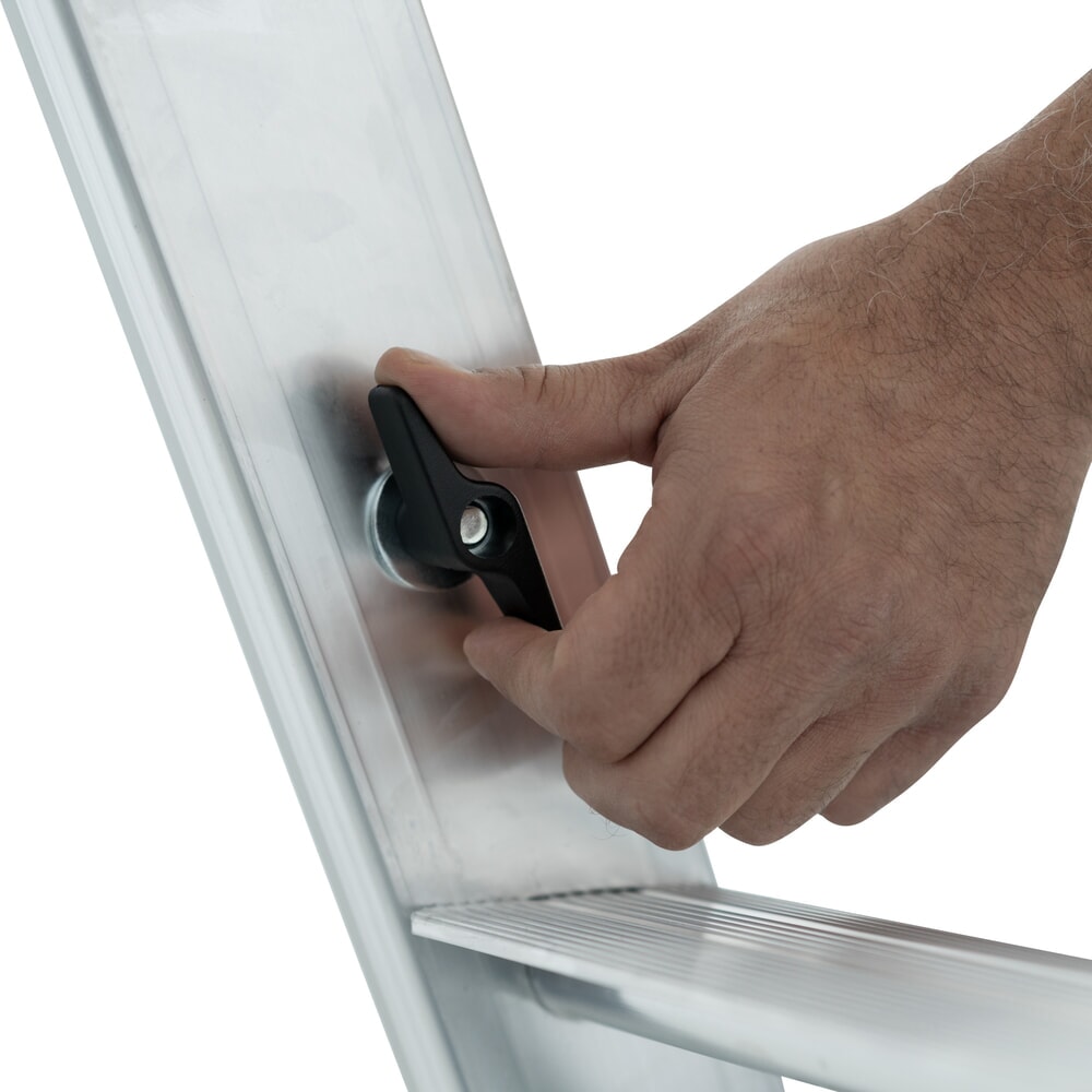 Produktabbildung Nr. 12: KRAUSE® STABILO Teleskopleiter mit Stufen, beidseitig begehbar, 2 x 5 Stufen