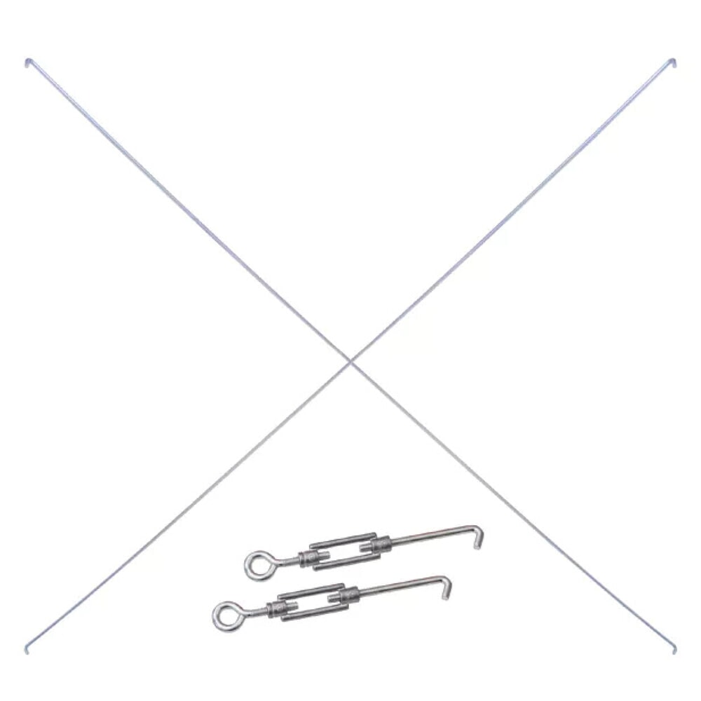 Produktabbildung: Kreuzstreben-Set 750/1000 für SCHULTE Fachbodenregal Grundfeld, (2 Spannschlösser, 2 Diagonalstreben)