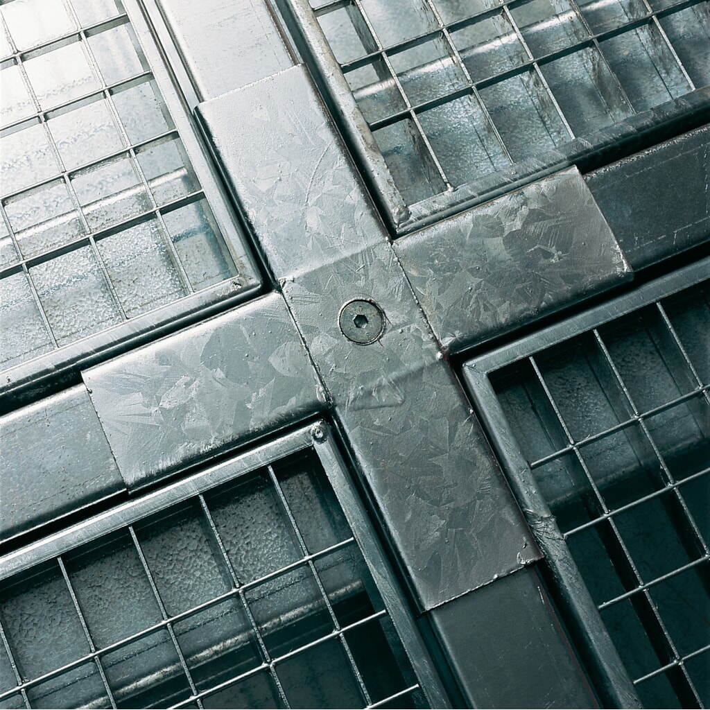 Produktabbildung Nr. 2: Kreuzverbinder für SAFE Flach-Auffangwanne aus Stahl, TK 6.500 kg/m²