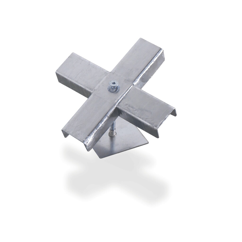 Kreuzverbinder für SAFE Flach-Auffangwanne aus Stahl, TK 6.500 kg/m² Produktabbildung: Kreuzverbinder für SAFE Flach-Auffangwanne aus Stahl, TK 6.500 kg/m²