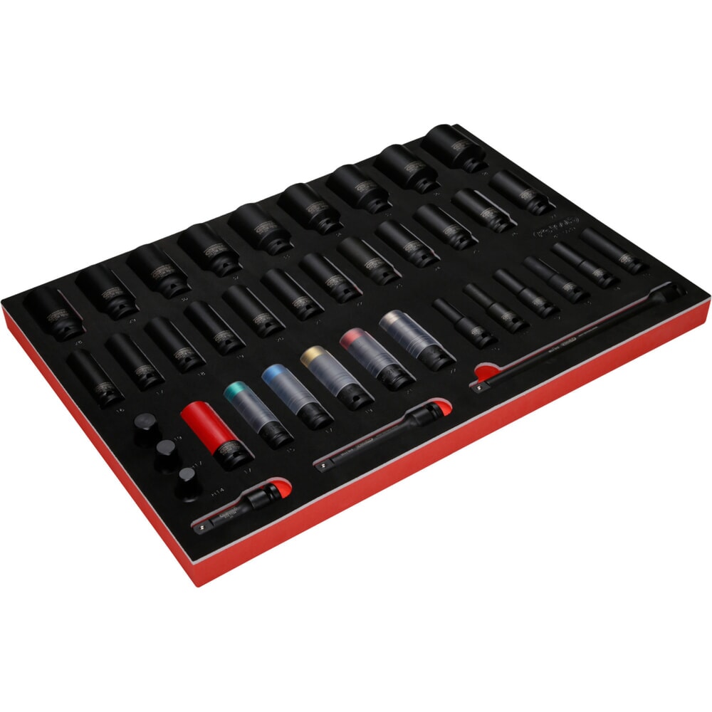 Produktabbildung Nr. 2: KS TOOLS 1/2'' Kraft-Stecknuss-Satz in Schaumstoffeinlage, 39-tlg