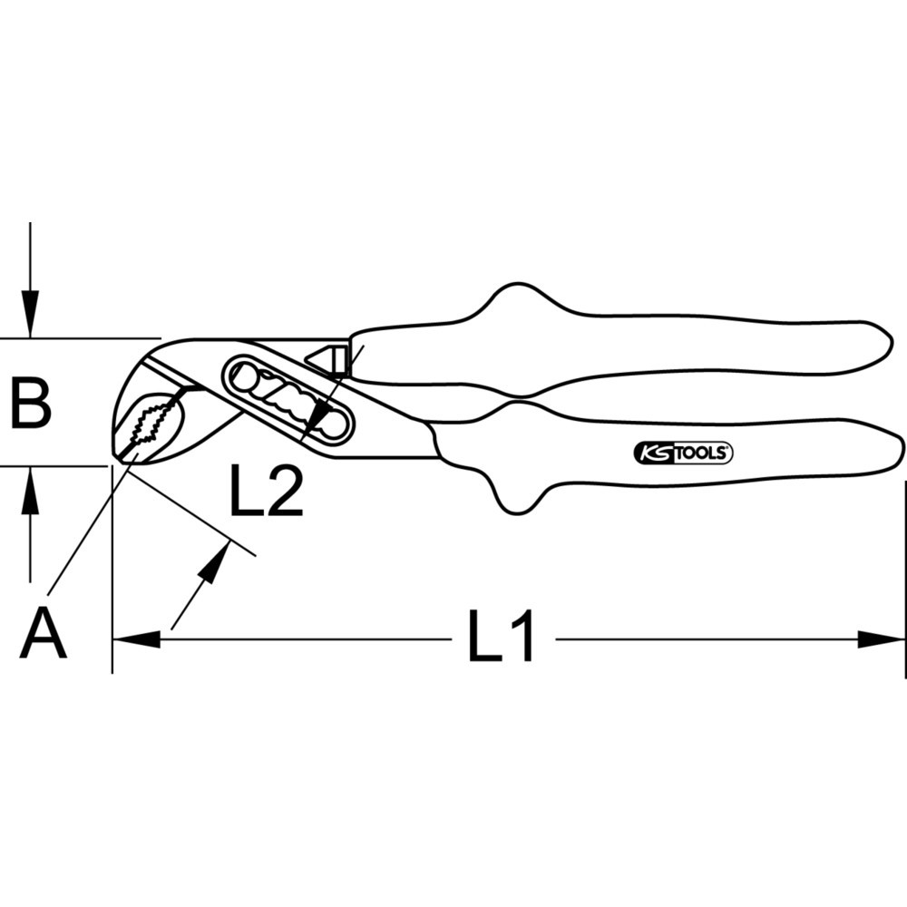 Produktabbildung Nr. 3: KS TOOLS 1000V Wasserpumpenzange, 300mm