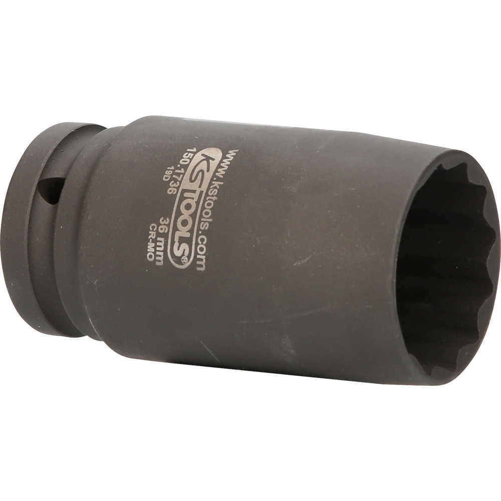 Produktabbildung Nr. 7: KS TOOLS 3/4" 12-kant-Antriebswellen-Kraftstecknuss, dünnwandig, 36mm