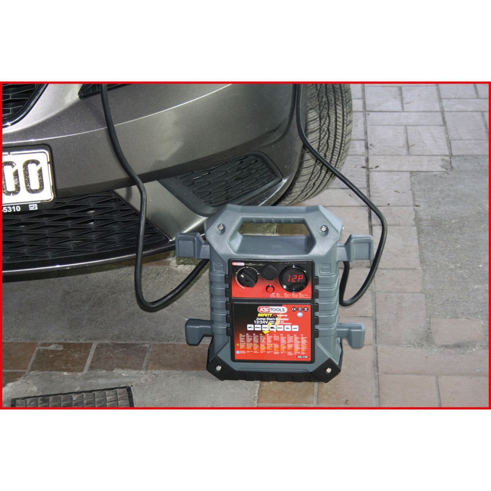 Produktabbildung Nr. 3: KS TOOLS 12 V + 24 V Batterie-Booster, mobiles Starthilfegerät 1400 A