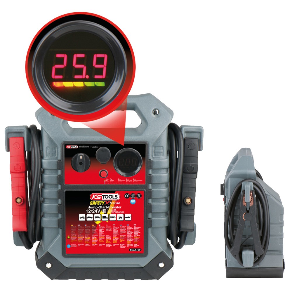 Produktabbildung Nr. 6: KS TOOLS 12 V + 24 V Batterie-Booster, mobiles Starthilfegerät 1400 A