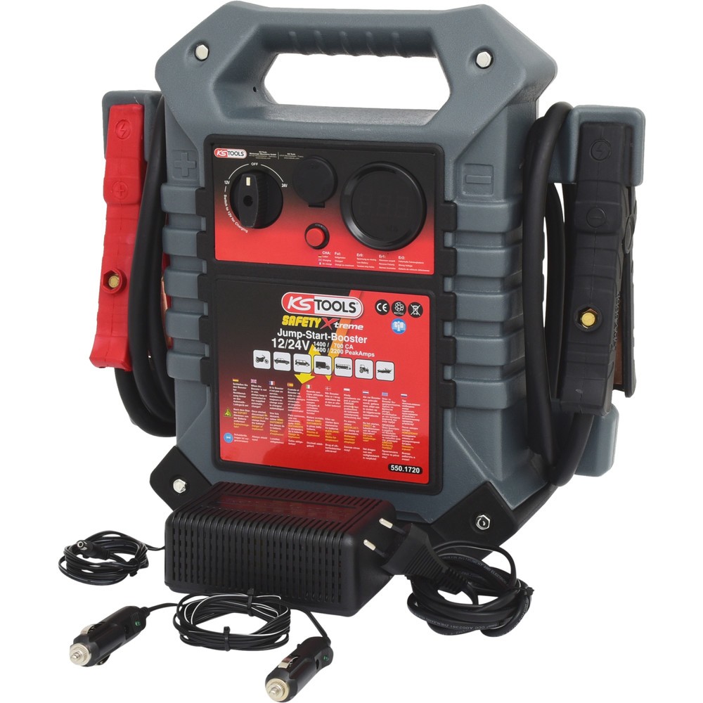 Produktabbildung Nr. 7: KS TOOLS 12 V + 24 V Batterie-Booster, mobiles Starthilfegerät 1400 A