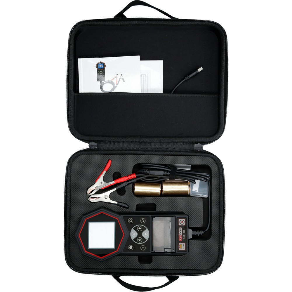 Produktabbildung Nr. 14: KS TOOLS 12V / 24V Digital-Batterie- und Ladesystemtester mit integriertem Drucker