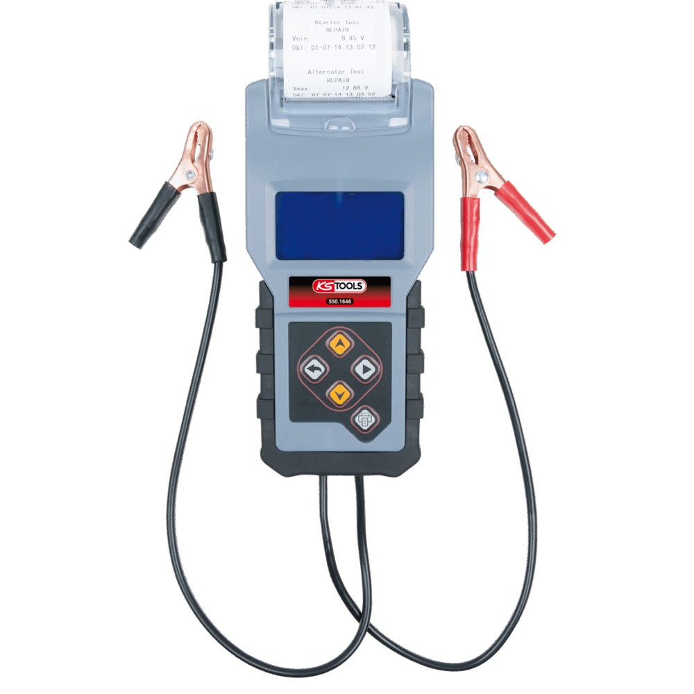 Produktabbildung Nr. 5: KS TOOLS 12V Digital-Batterie- und Ladesystemtester mit integriertem Drucker
