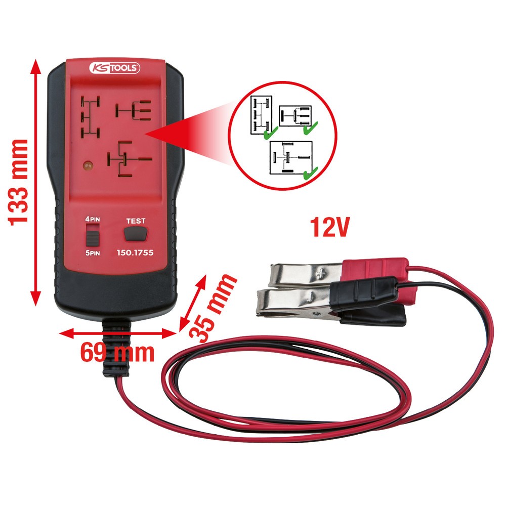 Produktabbildung Nr. 4: KS TOOLS 12V Relais-Tester