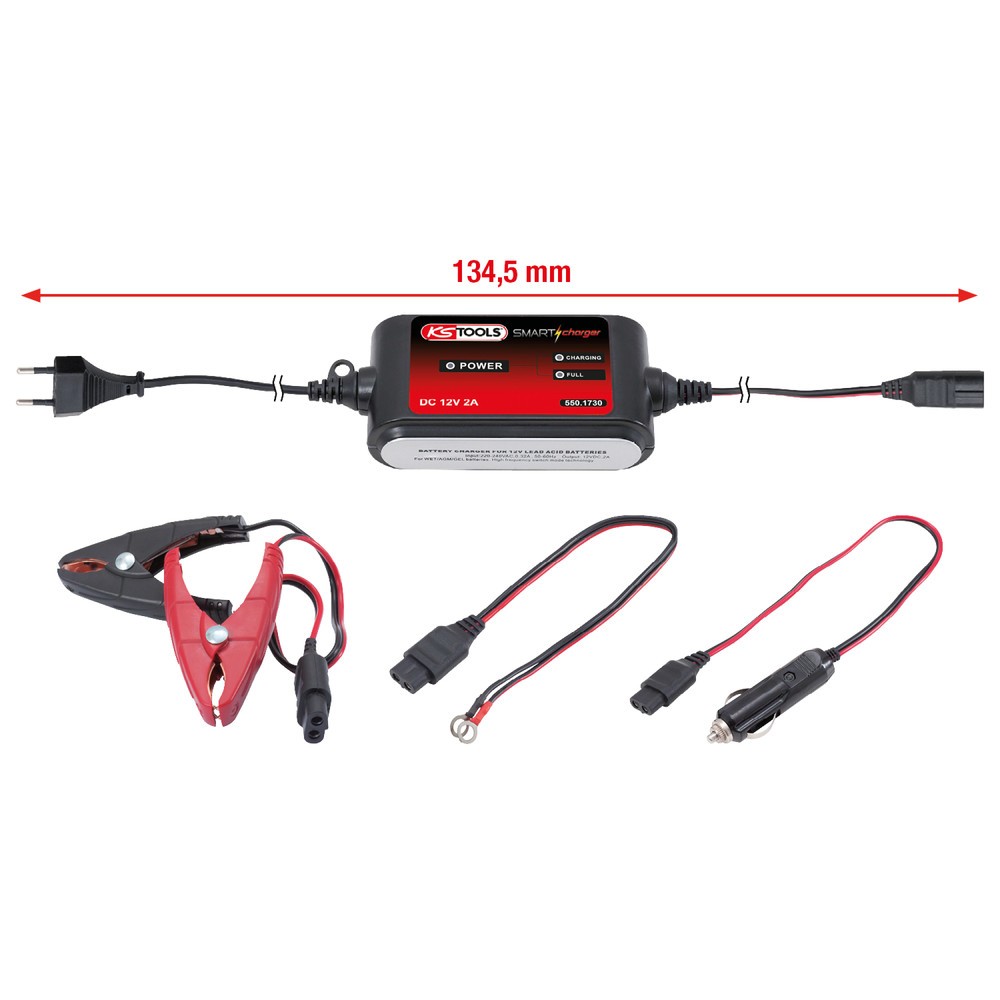 Produktabbildung Nr. 4: KS TOOLS 12V SMARTcharger Hochfrequenz-Batterieladegerät 2A