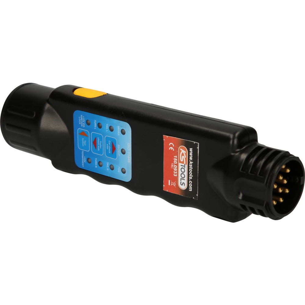 Produktabbildung Nr. 7: KS TOOLS 12V Zugwagentester / Prüfgerät für Anhängersteckdosen 13-polig
