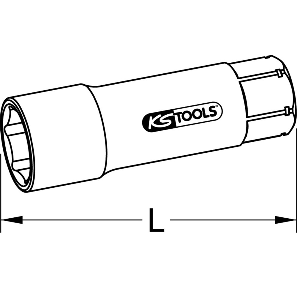 Produktabbildung Nr. 9: KS TOOLS 19mm TRIPLEplus Durchgangs-Verlängerung, 75mm
