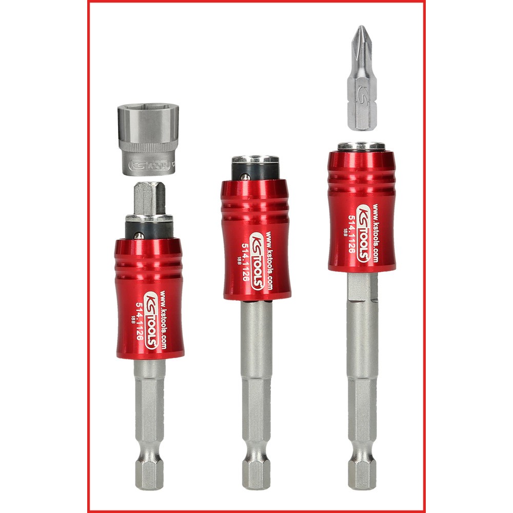 Produktabbildung Nr. 2: KS TOOLS 1/4" 2in1 Schnellwechsel-Bithalter