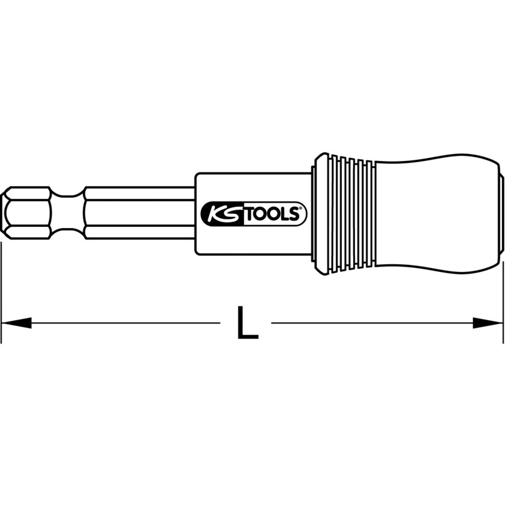 Produktabbildung Nr. 12: KS TOOLS 1/4" 2in1 Schnellwechsel-Bithalter