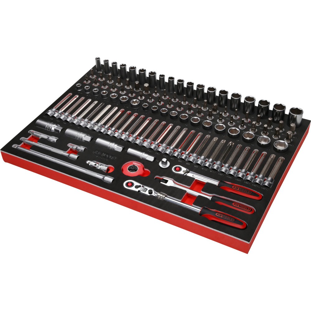 Produktabbildung Nr. 4: KS TOOLS 3/8'' Steckschlüssel-Satz in Schaumstoffeinlage, 124-tlg