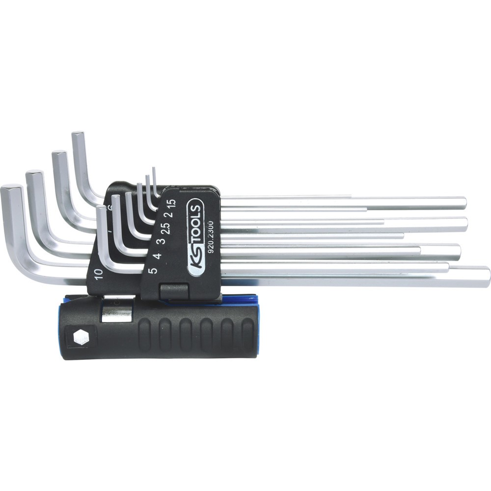 Produktabbildung: KS TOOLS 3 in 1 Innen6kant-Winkelstiftschlüssel-Satz,10-tlg XL