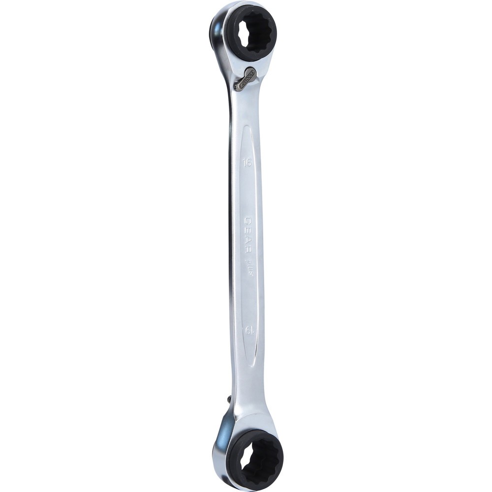Produktabbildung: KS TOOLS 4 in 1 GEARplus umschaltbar Doppel-Ratschenringschlüssel, 16x17x18x19mm