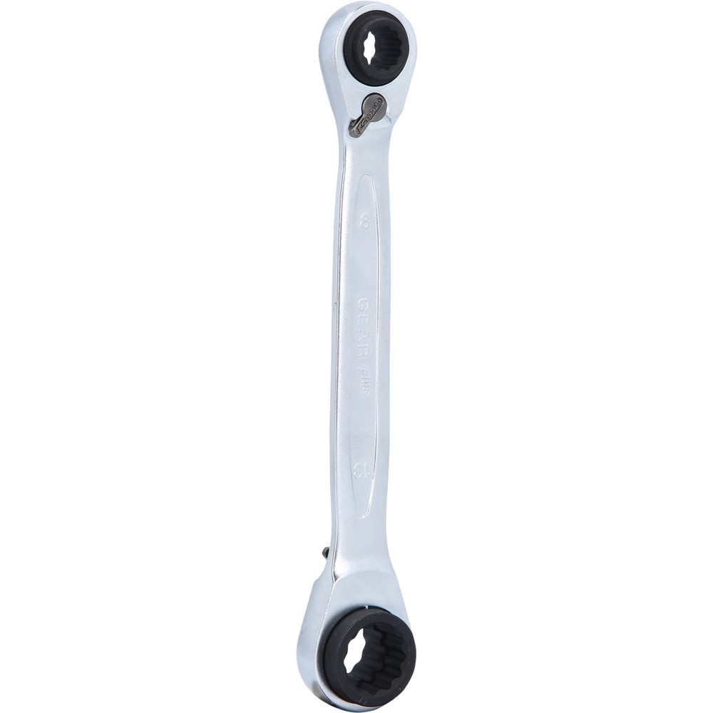 Produktabbildung Nr. 3: KS TOOLS 4 in 1 GEARplus umschaltbar Doppel-Ratschenringschlüssel, 8x10x12x13mm