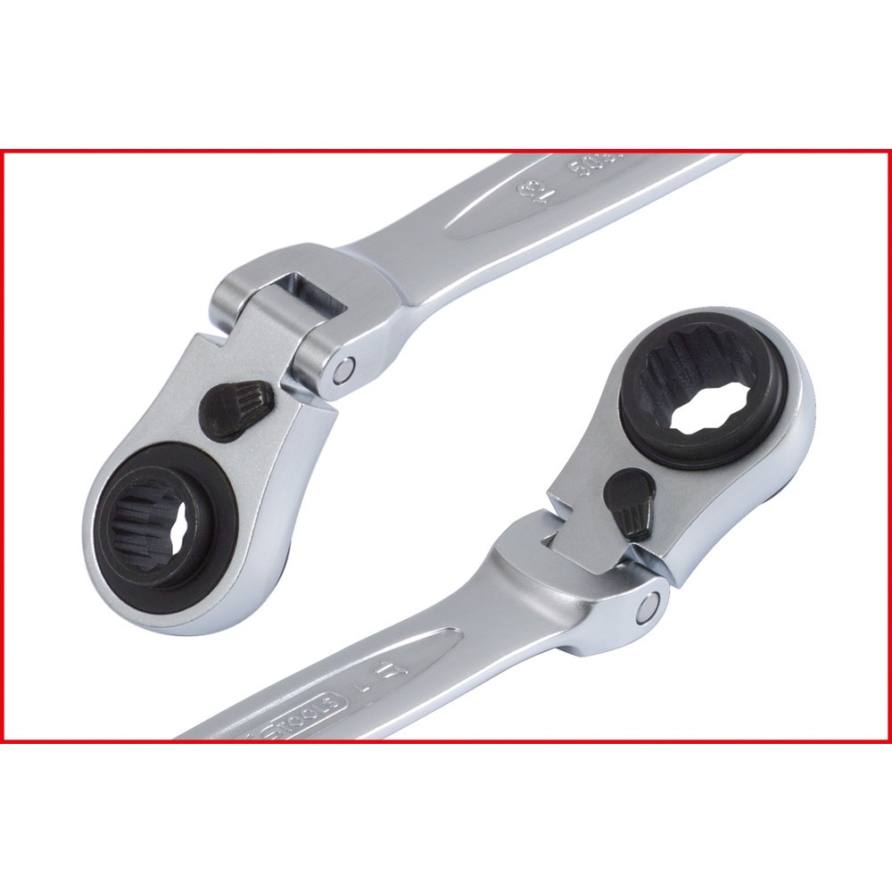 Produktabbildung Nr. 3: KS TOOLS 4 in 1 GEARplus umschaltbar Gelenk-Doppel-Ringschlüssel, 10x13-17x19mm