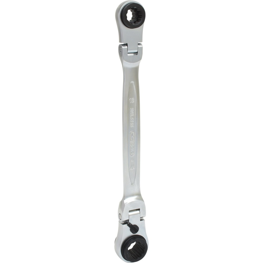 Produktabbildung: KS TOOLS 4 in 1 GEARplus umschaltbar Gelenk-Doppel-Ringschlüssel, 10x13-17x19mm