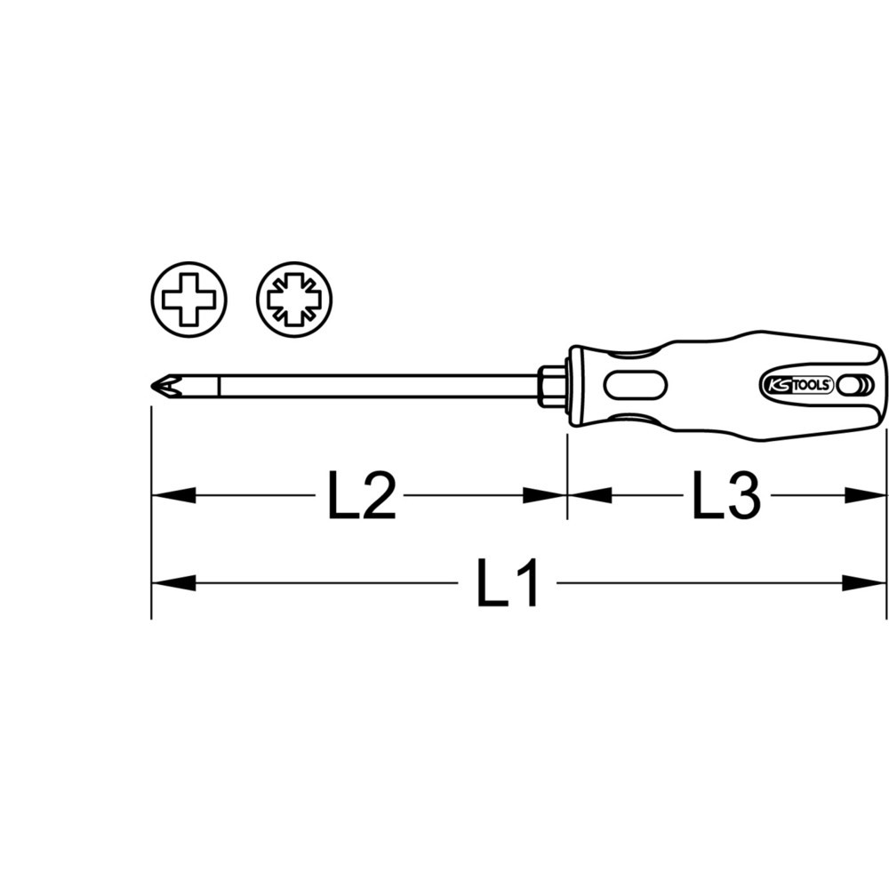 Produktabbildung Nr. 6: KS TOOLS 6 in 1 ERGOTORQUEplus Schraubendreher, 230mm