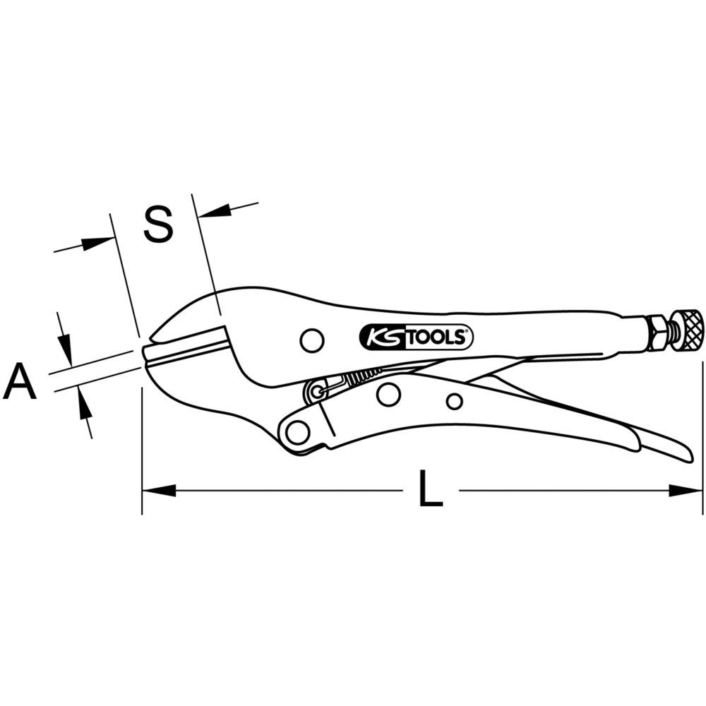Produktabbildung Nr. 6: KS TOOLS Abklemmzange für Rohrleitungen, 30,5mm