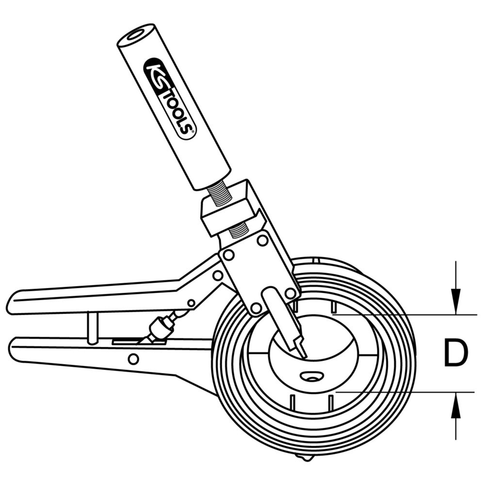 Produktabbildung: KS TOOLS Abstech- und Anfasgrundgerät 110 mm