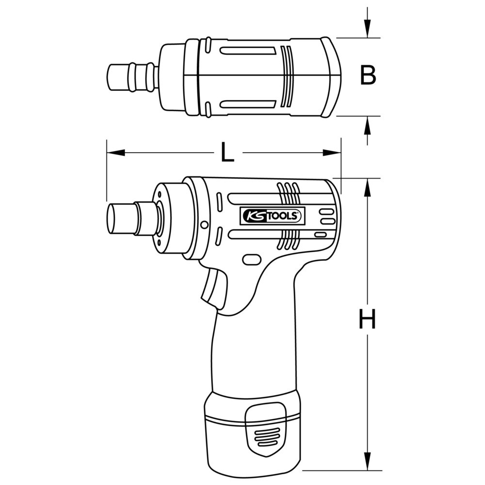 Produktabbildung Nr. 8: KS TOOLS Akku-Hochleistungs-Schleifer, 22.000 U/min 10,8V, mit 1 Akku und 1 Ladegerät