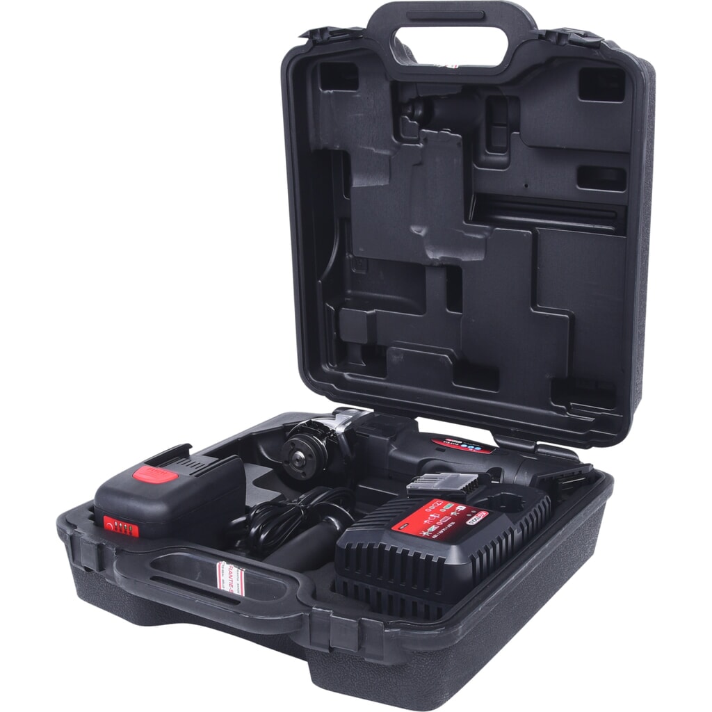 KS TOOLS Akku-Winkelschleifer 7000 U/min mit 1 Akku und 1 Ladegerät Produktabbildung Nr. 1: KS TOOLS Akku-Winkelschleifer 7000 U/min mit 1 Akku und 1 Ladegerät