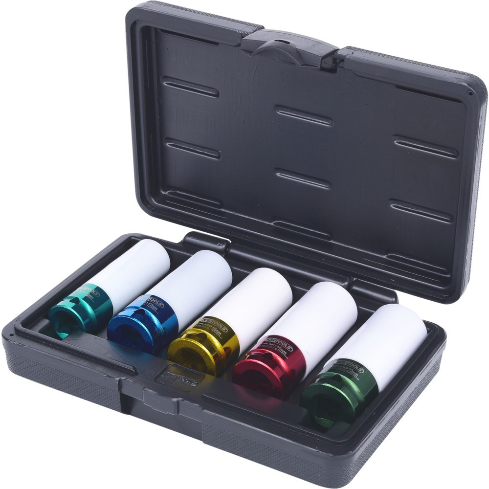 Produktabbildung: KS TOOLS 1/2" Alu-Felgen Kraft-Stecknuss-Satz, 5-tlg