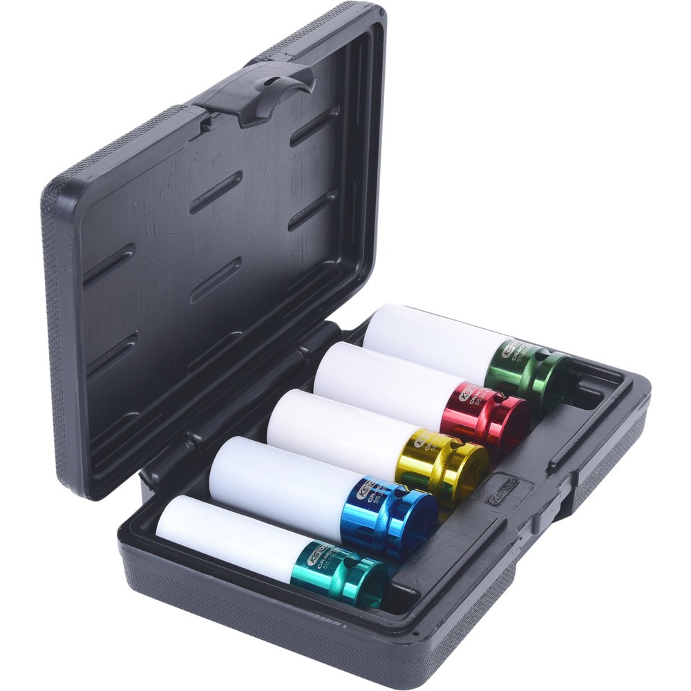 Produktabbildung Nr. 5: KS TOOLS 1/2" Alu-Felgen Kraft-Stecknuss-Satz, 5-tlg