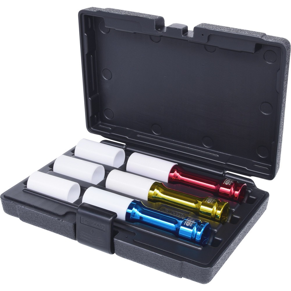 Produktabbildung Nr. 1: KS TOOLS 1/2" Alu Kraft-Stecknuss-Satz, lang, 6-tlg