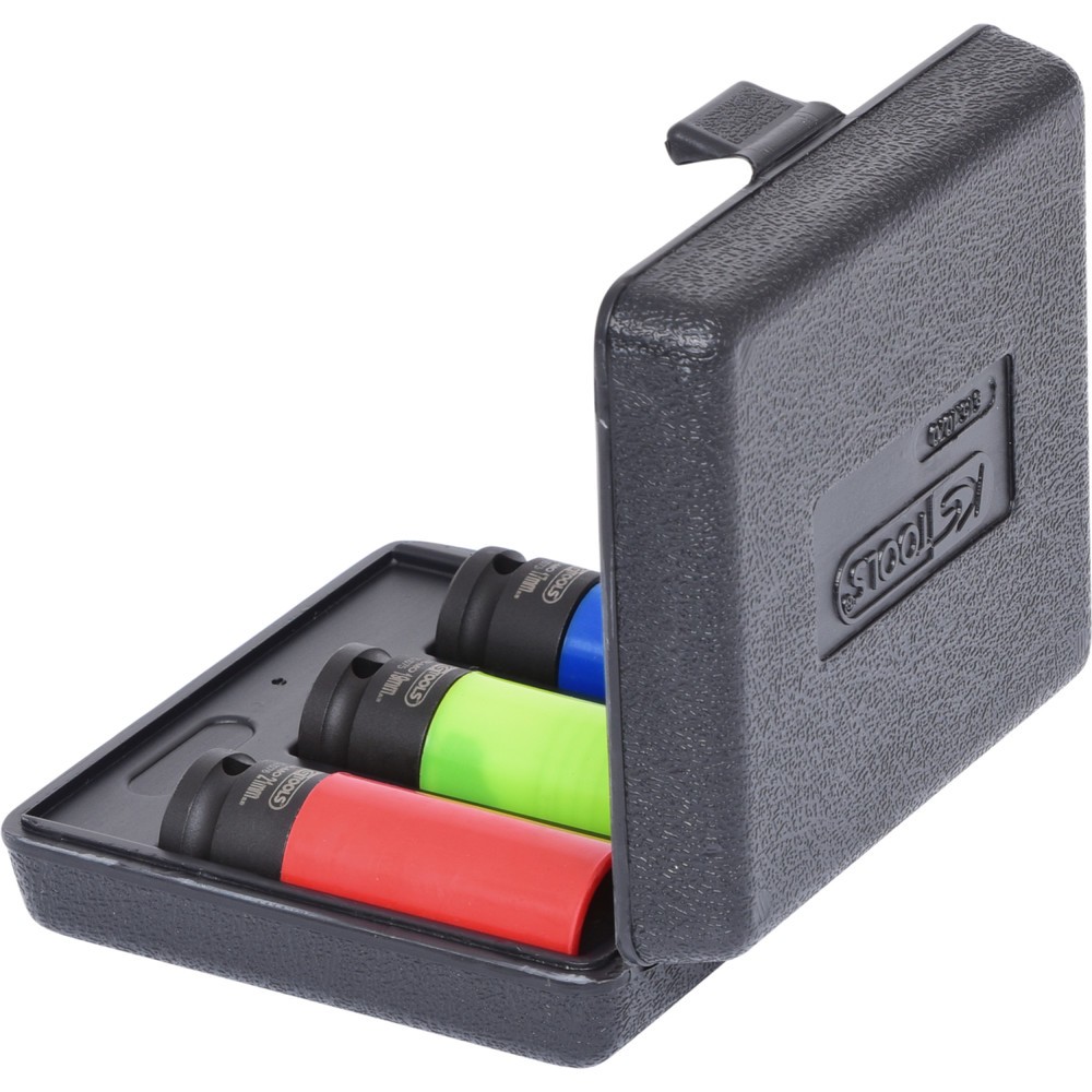 Produktabbildung Nr. 4: KS TOOLS 1/2" Alu-Felgen Kraft-Stecknuss-Satz robust, 3-tlg
