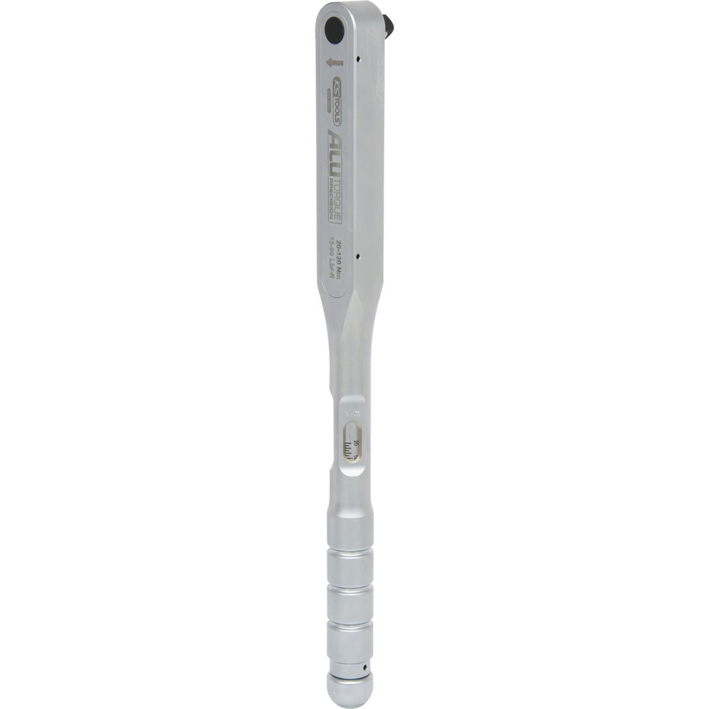 Produktabbildung: KS TOOLS 1/2" ALUTORQUEprecision-Drehmomentschlüssel, 20-120Nm, Rechtsanzug, Einzelvierkant