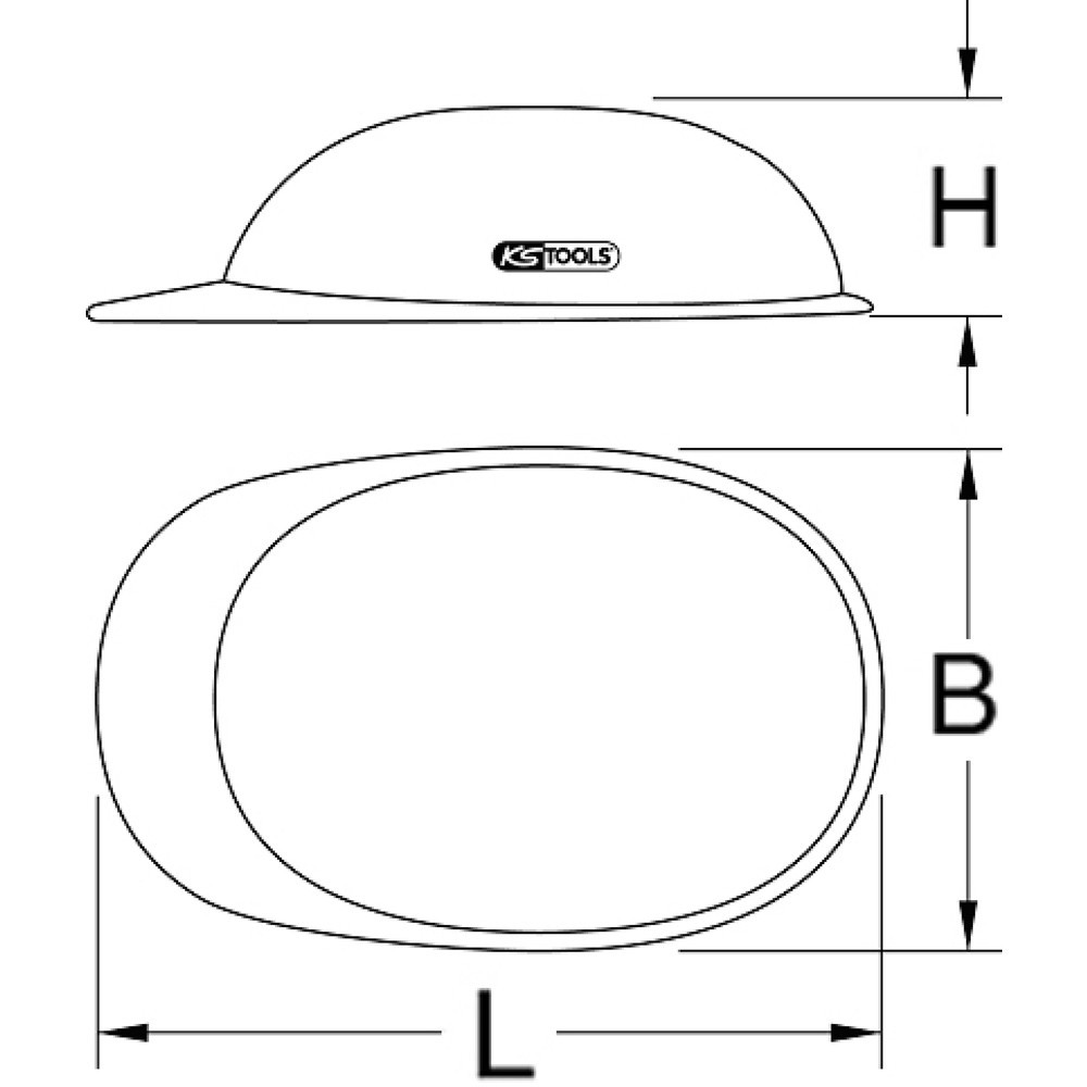 Produktabbildung Nr. 2: KS TOOLS Arbeits-Schutzhelm, weiss