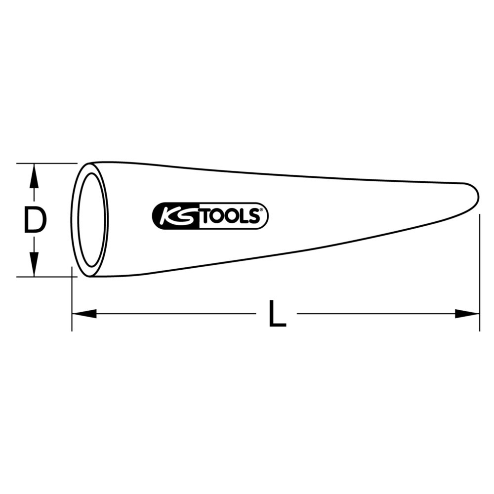 Produktabbildung Nr. 3: KS TOOLS Aufstecktülle mit Schutzisolierung,6mm,L=60mm