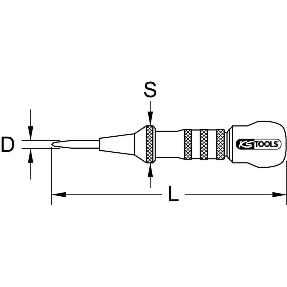 Produktabbildung Nr. 5: KS TOOLS Automatik-Körner, rund, Ø 4mm
