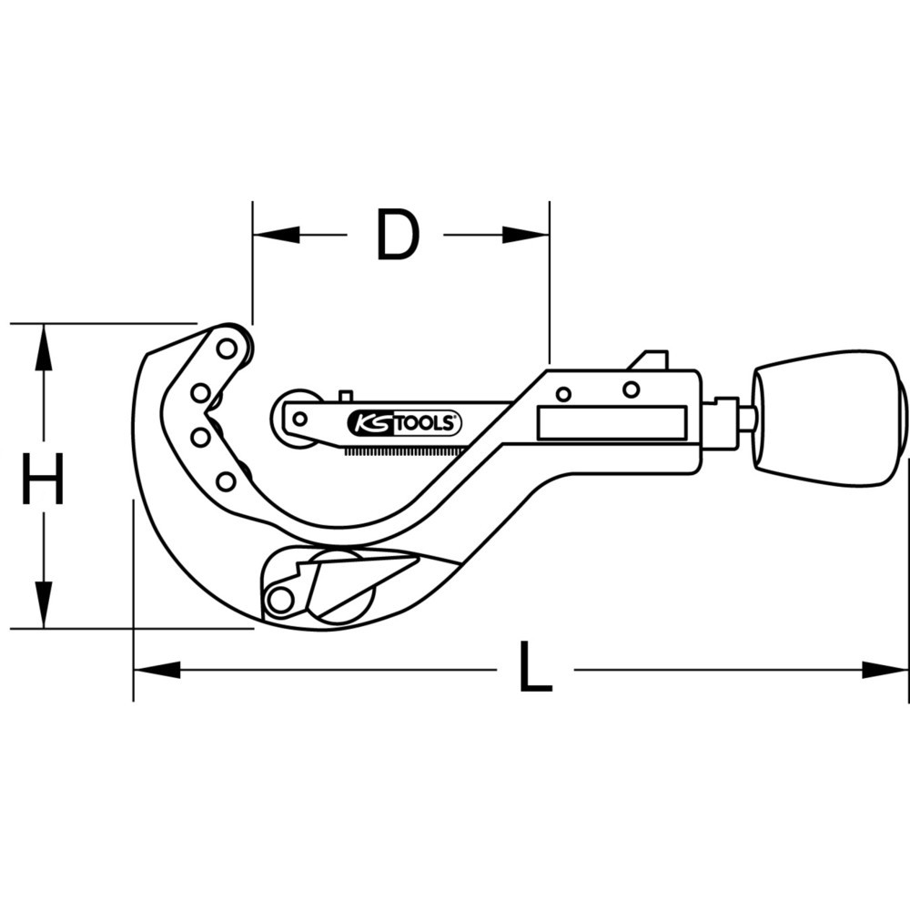 Produktabbildung Nr. 5: KS TOOLS Automatik-Rohrabschneider für Kunststoffrohre, 6-64mm