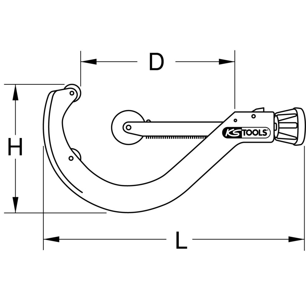 Produktabbildung Nr. 5: KS TOOLS Automatik-Rohrabschneider für Kunststoffrohre, 100-168mm