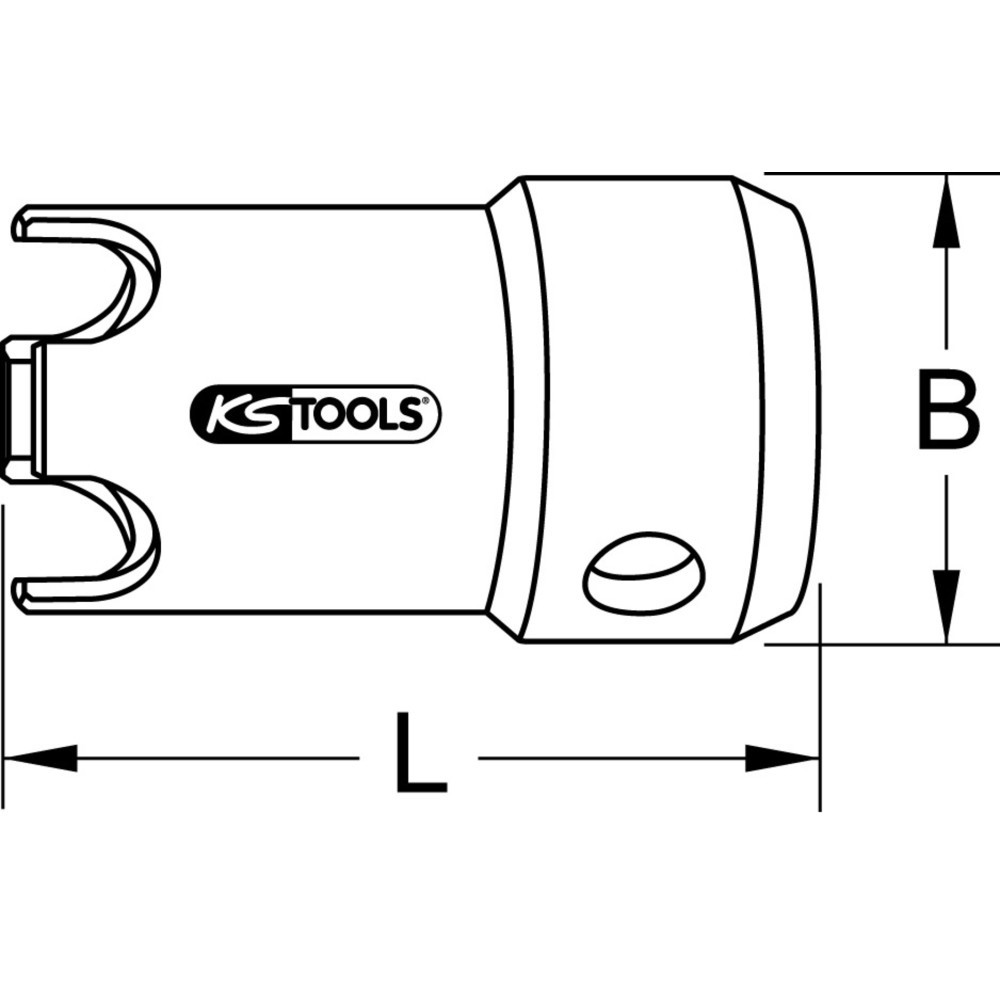 Produktabbildung: KS TOOLS Badewannenadapter für Ventilfix, 53mm