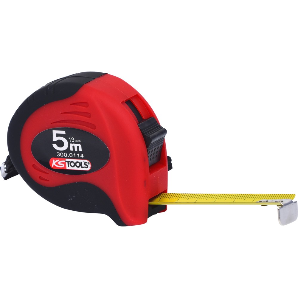 Produktabbildung Nr. 4: KS TOOLS Bandmaß mit Feststeller,schwarz-rot, 5m, 19mm