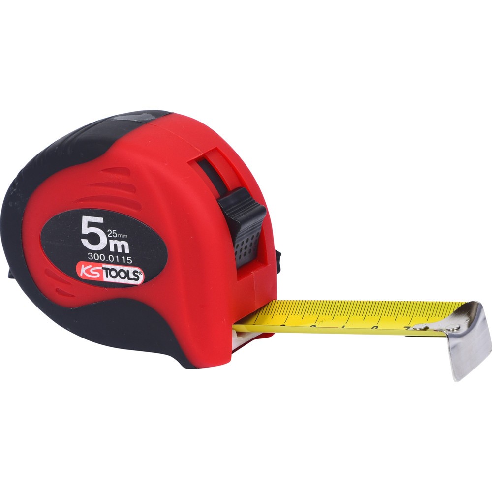 Produktabbildung Nr. 2: KS TOOLS Bandmaß mit Feststeller,schwarz-rot, 5m, 25mm