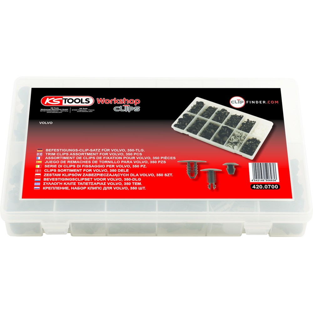 Produktabbildung: KS TOOLS Befestigungs-Clip-Satz für Volvo, 350-tlg