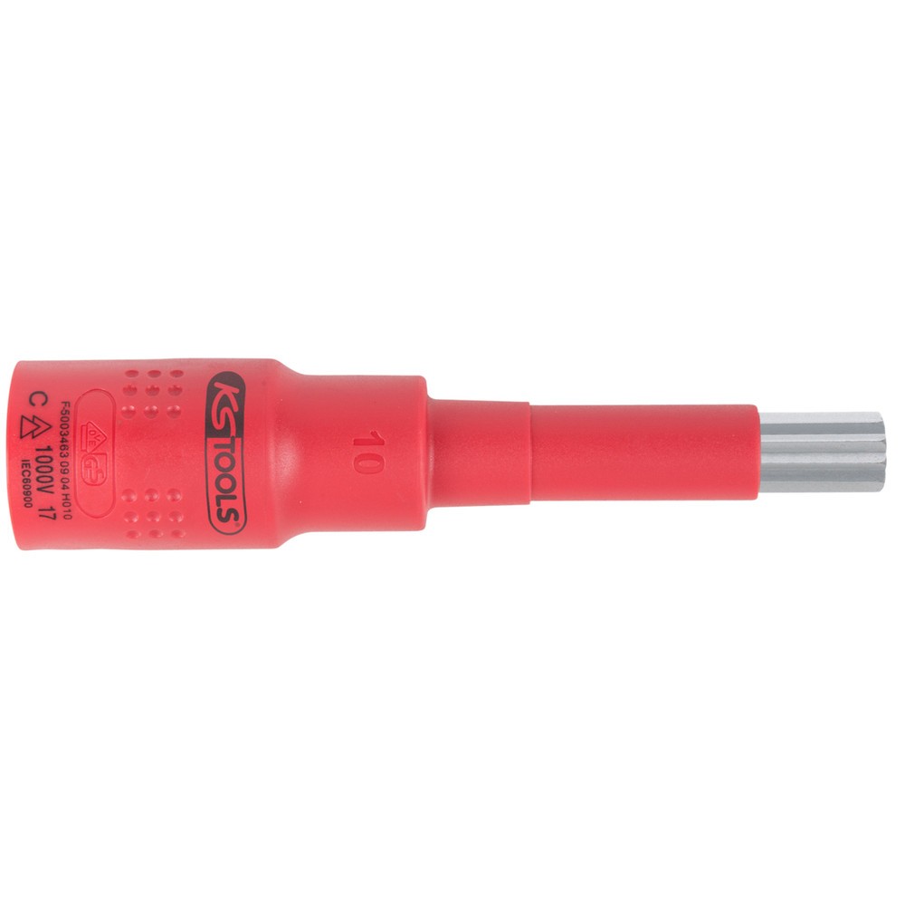 Produktabbildung Nr. 3: KS TOOLS 3/8" Isolierte Bit-Stecknuss Vielzahn, M10, isoliert