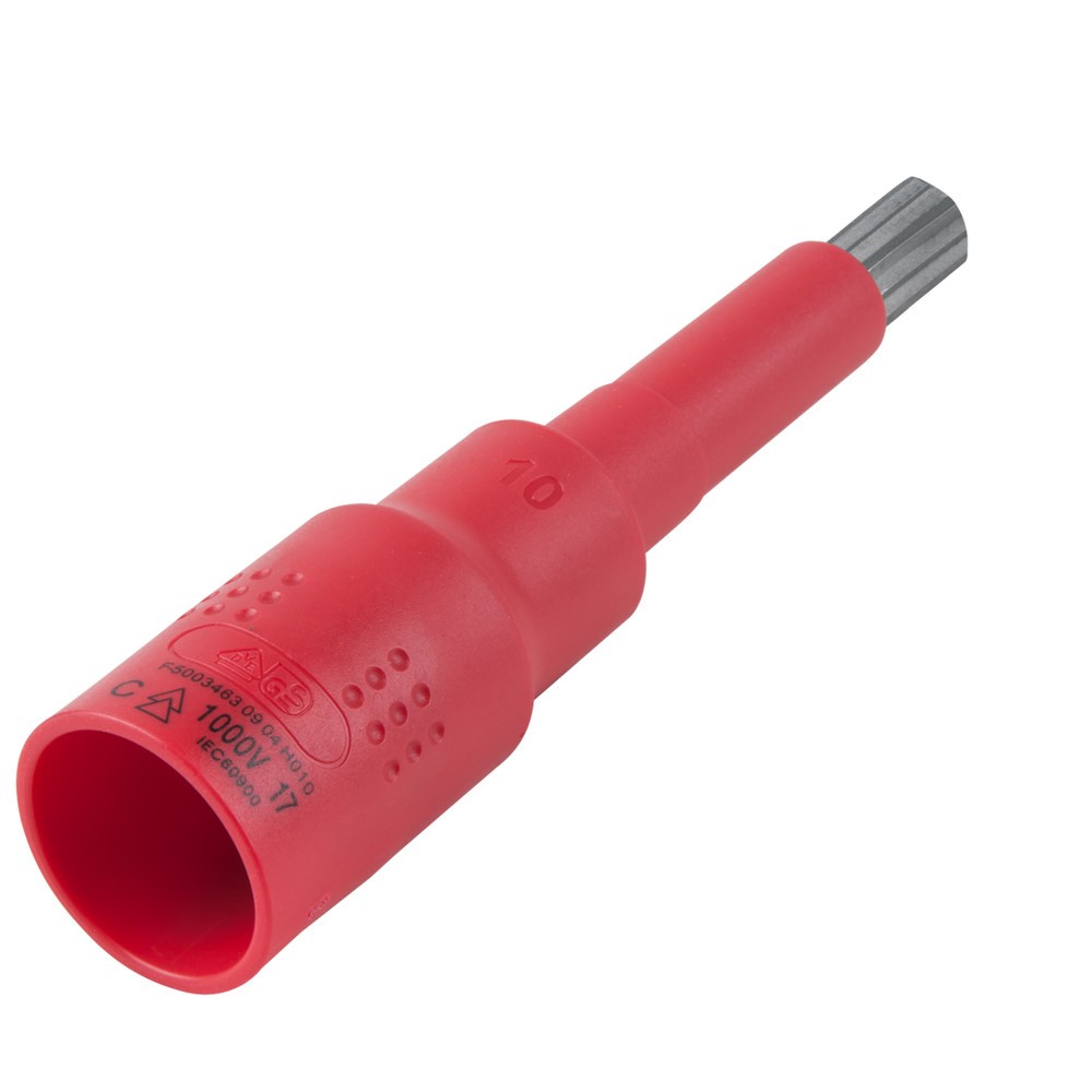 Produktabbildung Nr. 4: KS TOOLS 3/8" Isolierte Bit-Stecknuss Vielzahn, M10, isoliert