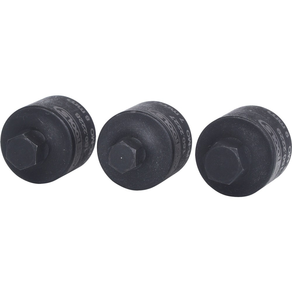 Produktabbildung: KS TOOLS 3/8" Bremssattel-Stecknuss-Satz, 3-tlg