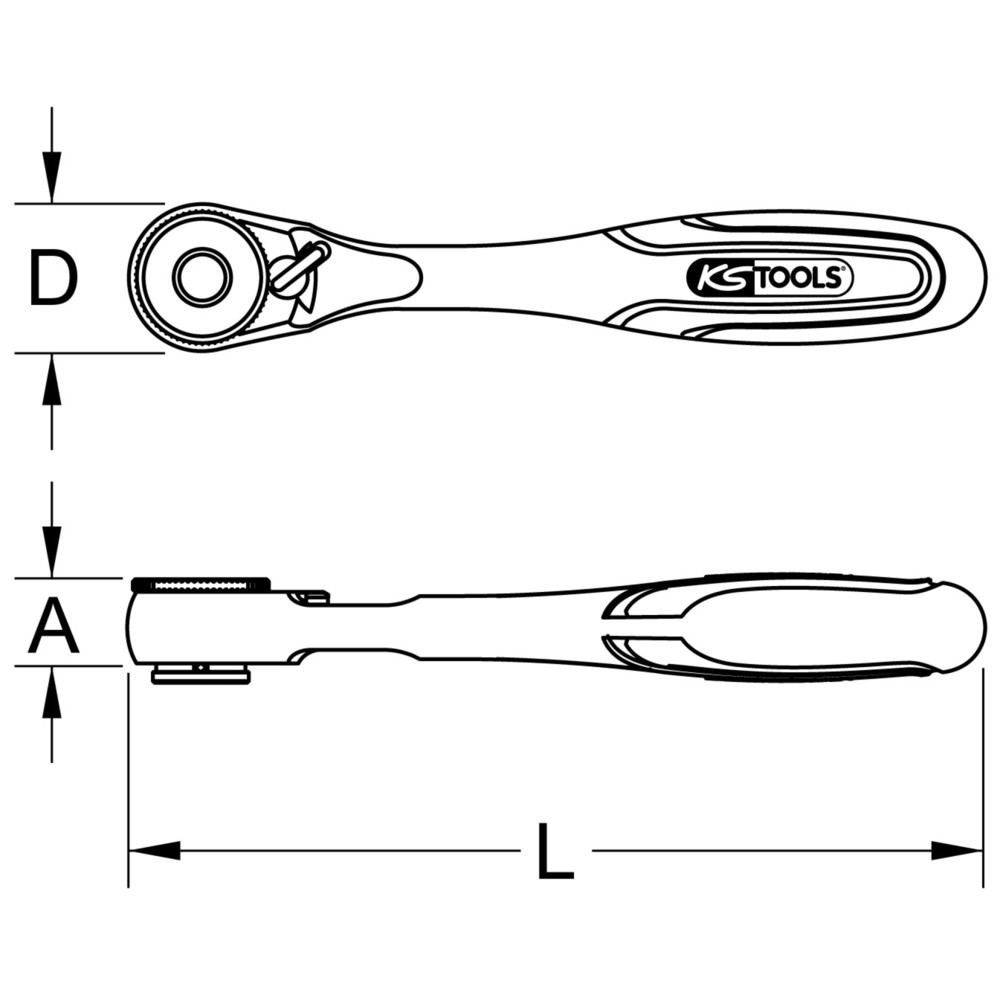 Produktabbildung Nr. 3: KS TOOLS 1/4" Bit-Umschaltknarre